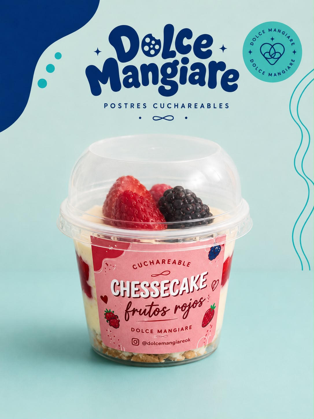Cuchareable Cheesecake frutos rojos